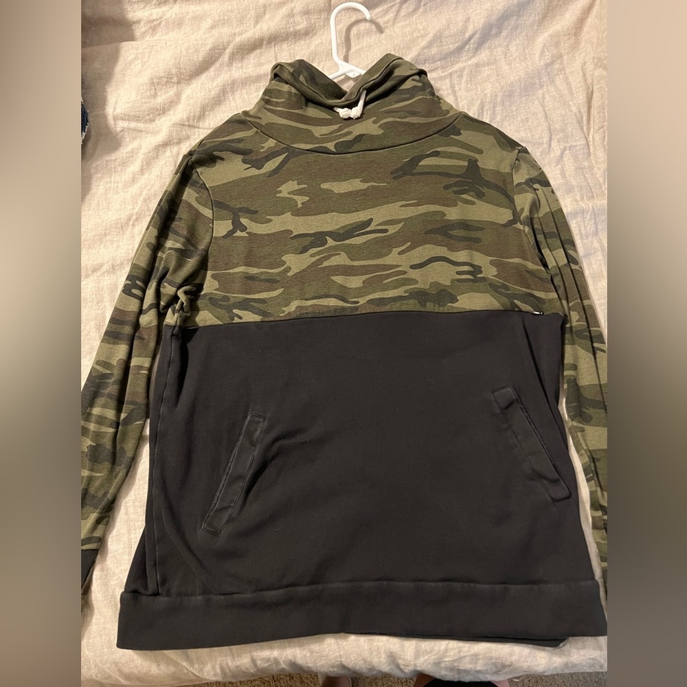 Nursing Queen Cowl Camo Sweatshirt